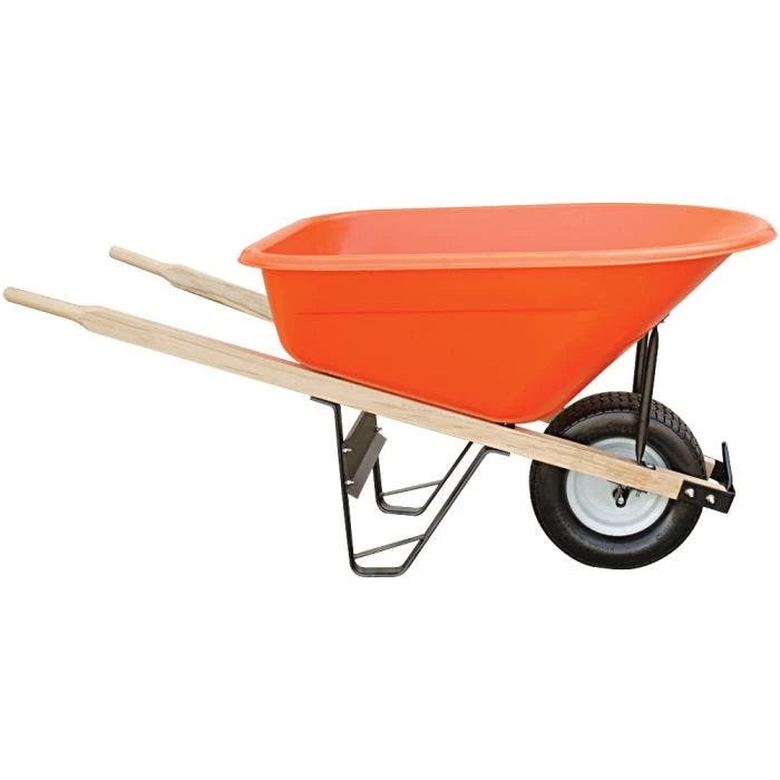 Leonard 8-Cubic-Foot Capacity Poly Tray Wheelbarrows With Flat-Free Tire 2 Leonard 8-Cubic-Foot Capacity Poly Tray Wheelbarrows With Flat-Free Tire - Image 2