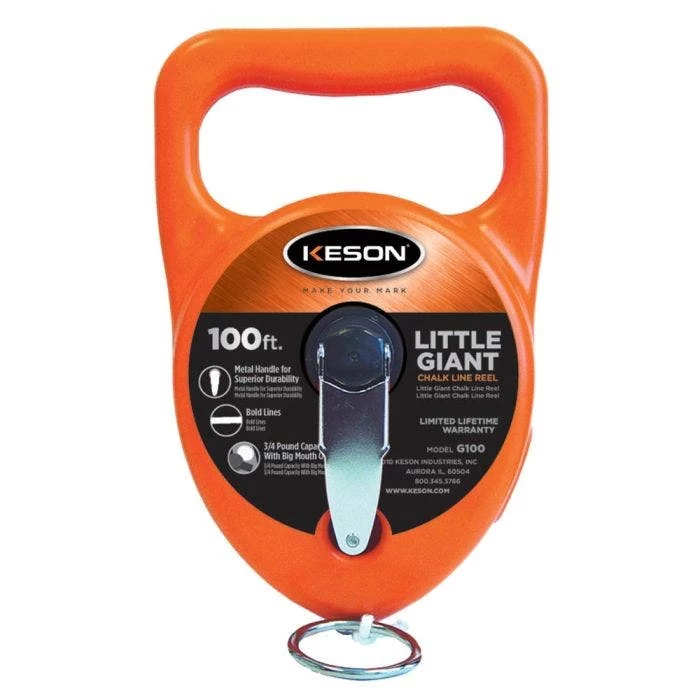 Little Giant Chalk Line Reel, 100 Ft 1 Little Giant Chalk Line Reel, 100 Ft