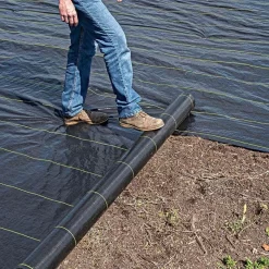 3.2oz. Premium Woven Ground Cover 6ft X 300ft -Beautiful Garden gc123 live rolling4 5.2.23 1 2