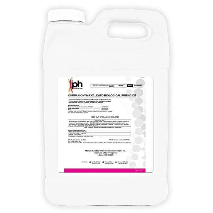 Companion Liquid Biological Fungicide COMPANION MAX 2.5 JUG 1 Companion Liquid Biological Fungicide COMPANION MAX 2.5 JUG