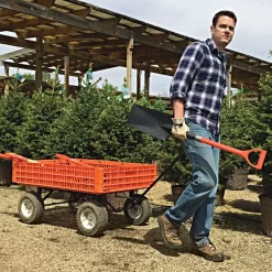 Leonard Orange Utility Wagon, 30in X 46in X 7.5in Tray -Beautiful Garden gw45 2 1