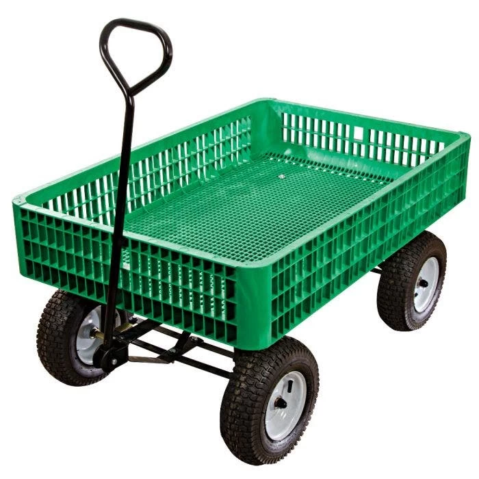 Leonard Green Utility Wagon, 30in X 46in X 7.5in Tray 1 Leonard Green Utility Wagon, 30in X 46in X 7.5in Tray
