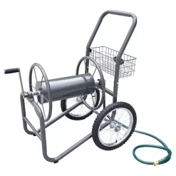 Hose Reel Cart 2 Wheel Commercial Grade Bronze 5/8in Hose 300ft Capacity