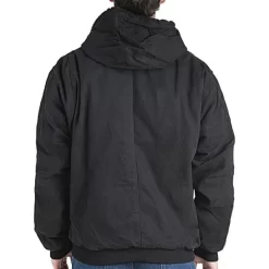 BERNE Original Washed Hooded Jackets, Black, Size Medium Tall -Beautiful Garden hj375bkt400 2