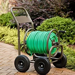 Liberty Garden Hose Wagon With Flat Free Tires, 250ft Capacity -Beautiful Garden hw250ff live