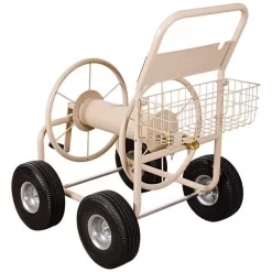 Leonard 4-Wheel Hose Reel Wagon With Pneumatic Tires -Beautiful Garden hw300 2