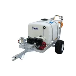 Kings 2 Wheel Trailer Sprayer 100gal With Diaphragm Pump Up To 560psi And 5.5hp Honda Engi