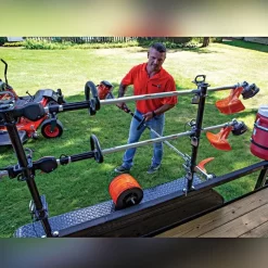 Channel Style Lockable Trimer Racks, 3 Trimmers -Beautiful Garden lt13 live 1