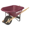 Scenic Road M6 Series Poly Tray Wheelbarrow With Pneumatic Turf Tire