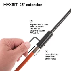 The MAXBIT Garden Hole Digging Drill Bit Kit -Beautiful Garden mbx px 4