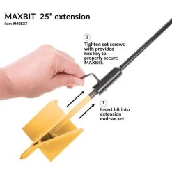 The MAXBIT Garden Hole Digging Drill Bit Kit -Beautiful Garden mbx px 8