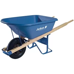 Jackson Contractor-Grade Wheelbarrow With 5-3/4-Cubic-Foot Poly Tray