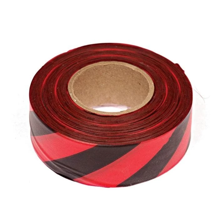 Red And Black Candy Stripe Tagging Tape, Box Of 12 Rolls 2 Red And Black Candy Stripe Tagging Tape, Box Of 12 Rolls - Image 2