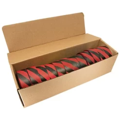 Red And Black Candy Stripe Tagging Tape, Box Of 12 Rolls