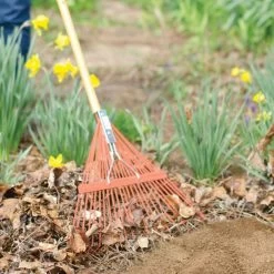 Leonard Spring Rake 18 Tine Head With American Ash Handle -Beautiful Garden msr 218u 3