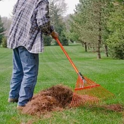 Leonard Spring Rake, 24-Tine Head With Fiberglass Handle -Beautiful Garden msrf 224 3