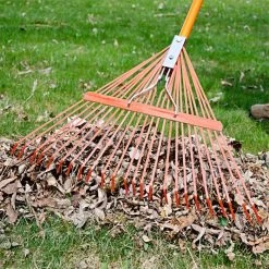 Leonard Spring Rake, 24-Tine Head With Fiberglass Handle -Beautiful Garden msrf 224 4 1