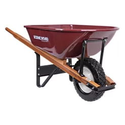Scenic Road 6-Cubic-Foot Capacity Steel Tray Wheelbarrow With Flat Free Tire 7 Scenic Road 6-Cubic-Foot Capacity Steel Tray Wheelbarrow With Flat Free Tire -Beautiful Garden mss6 1ff right
