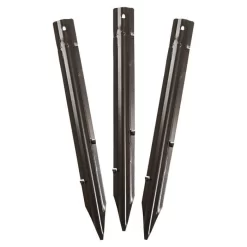 Permaloc Set Of Six 8-foot Long Sections - Black DuraFlex, Baked-On Finish -Beautiful Garden pbdf8 stakes
