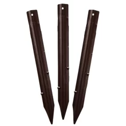 Permaloc Set Of Six 8-foot Long Sections - Bronze DuraFlex, Baked-On Finish -Beautiful Garden pbr8 stakes