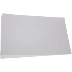 Vinyl Card For Steel Sign Holder Blank White 11in X 7in