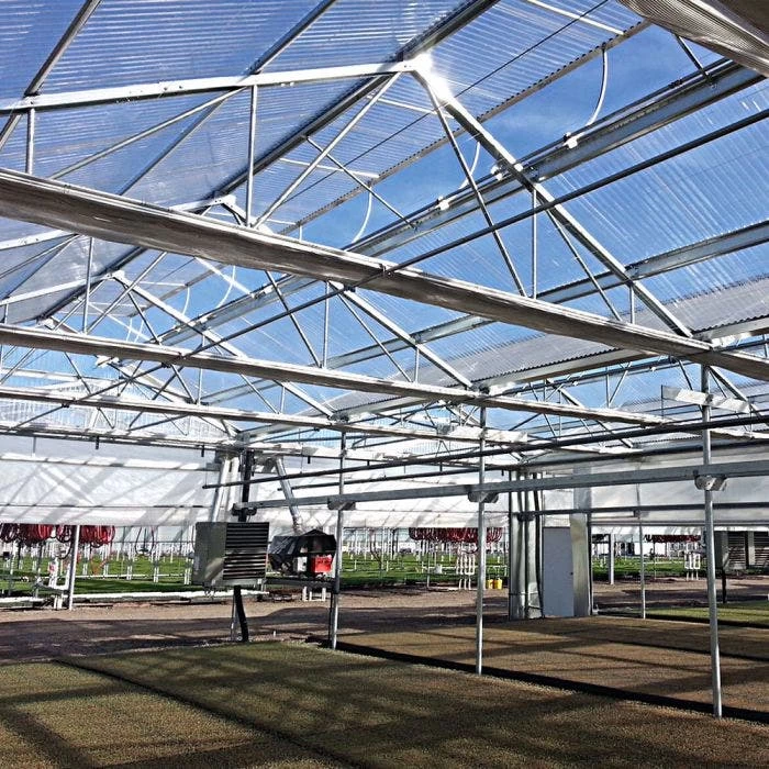 Polycarbonate Panel Greca Corrugated, High Diffusion Soft White, 4' X 12' 2 Polycarbonate Panel Greca Corrugated, High Diffusion Soft White, 4' X 12' - Image 2