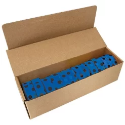Blue With Black Polka Dots Tagging Tape, Box Of 12 Rolls