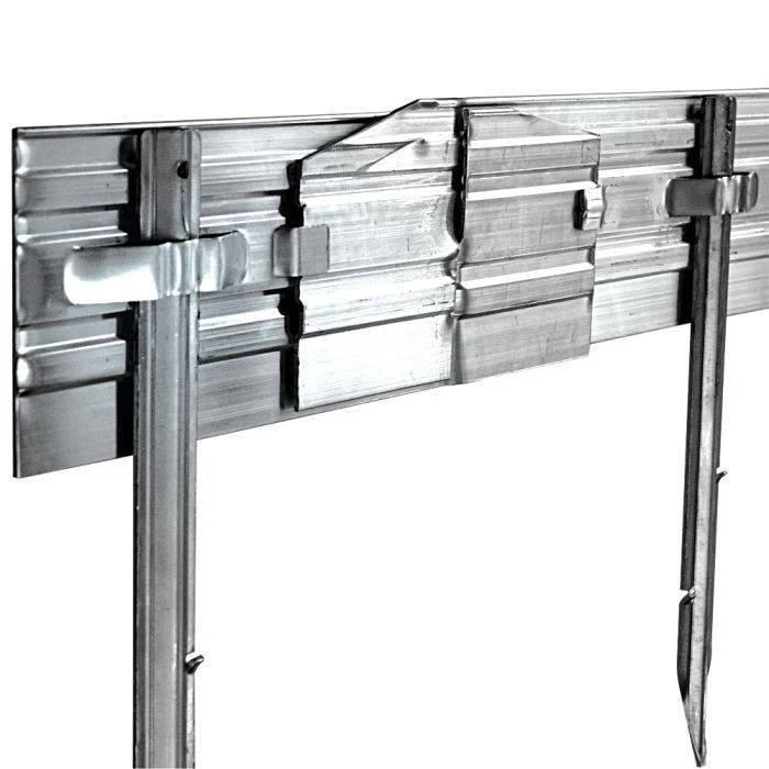 Permaloc Set Of Six 8-foot Long Sections - Aluminum Milled Finish 3 Permaloc Set Of Six 8-foot Long Sections - Aluminum Milled Finish - Image 3