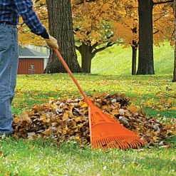 Leonard Poly Lawn Rake With Composite Handle, 24-Inch Head -Beautiful Garden ppr24 3 1