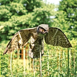 Bird-X Prowler Owl Decoy With Realistic Moving Wings -Beautiful Garden prowl 4