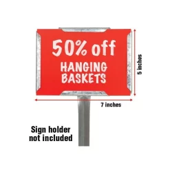 Blank Bright Colored Sign Cards, Pack Of 25