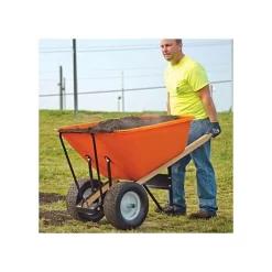 Leonard 2 Wheeled 10 Cubic Foot Capacity Poly Tray Wheelbarrows 10 Leonard 2 Wheeled 10 Cubic Foot Capacity Poly Tray Wheelbarrows -Beautiful Garden vp wb10 3