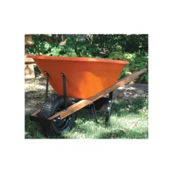 Leonard 6 Cubic Foot Capacity Poly Tray Wheelbarrows -Beautiful Garden vp wb 4
