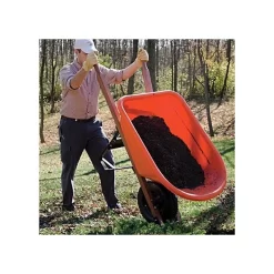 Leonard 6 Cubic Foot Capacity Poly Tray Wheelbarrows -Beautiful Garden vp wb 5