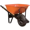 Leonard 6 Cubic Foot Steel Tray Wheelbarrows With Steel Handles