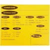 7in X 5in Plastic Preprinted Yellow Cards
